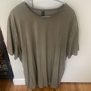 Mens Lululemon Fundamental T-Shirt DARK GREEN